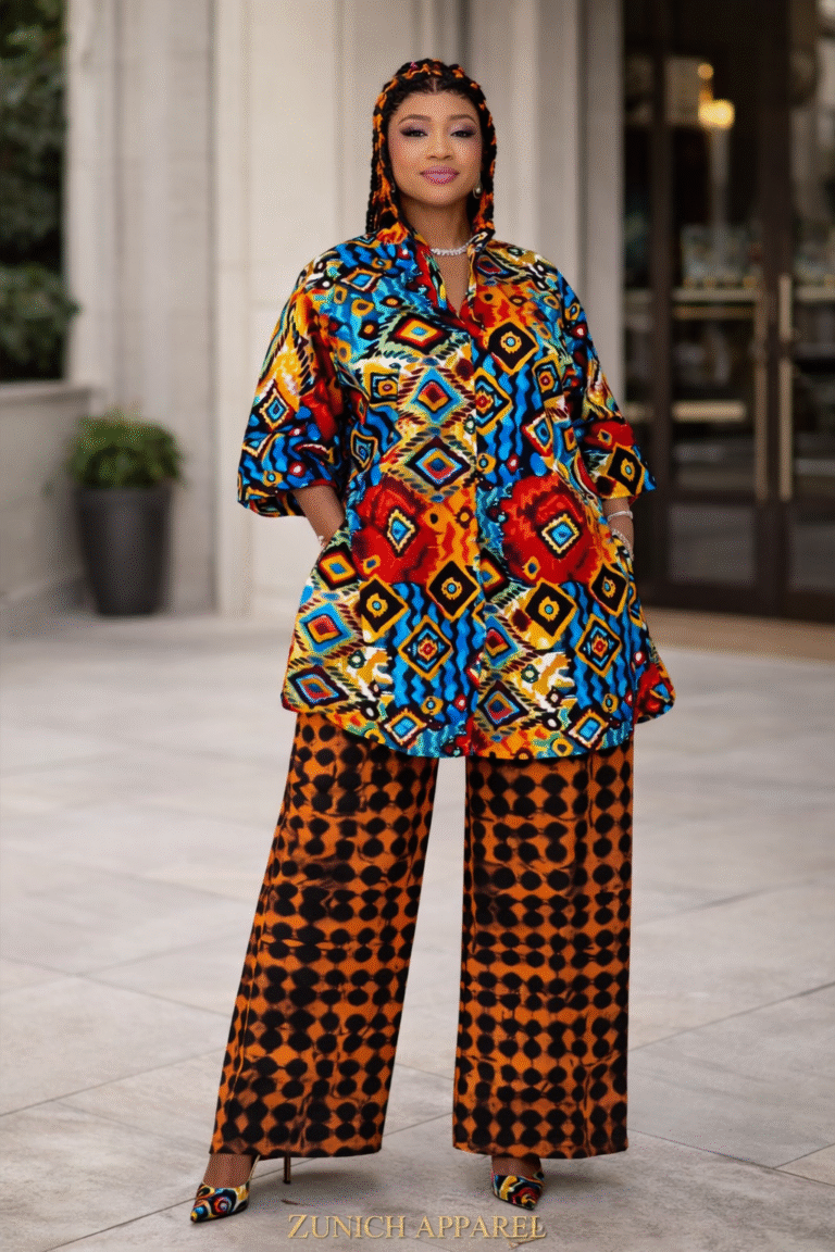 the ankara luxe wide leg set