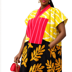 the sunrise luxe ankara dress