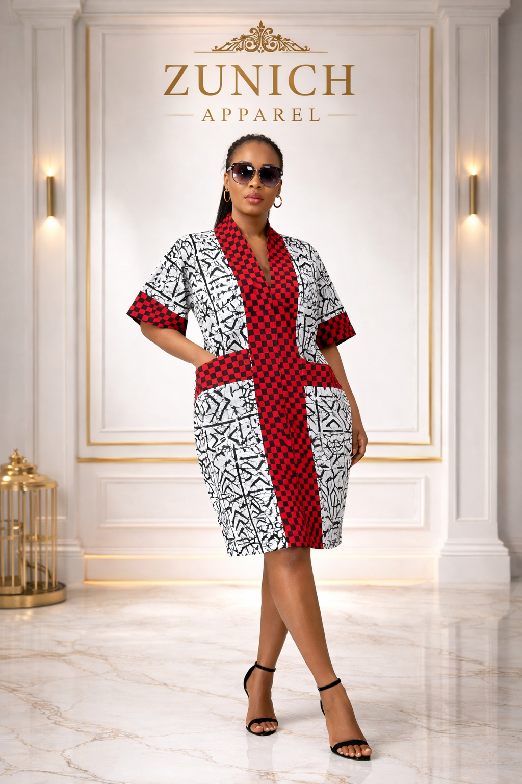 the ankara mono check luxe print the ankara mono check luxe print
