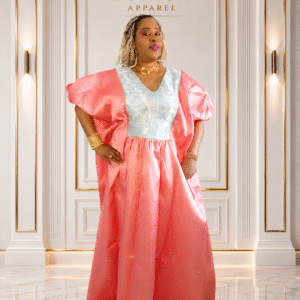 the damask blend boubou dress