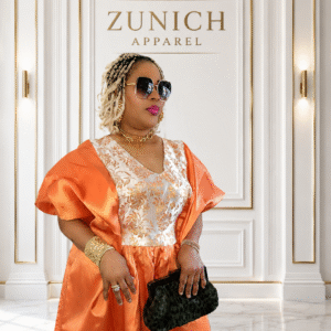 the damask blend boubou dress