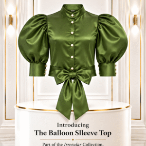 the balloon sleeve top lime