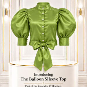 the balloon sleeve top lime