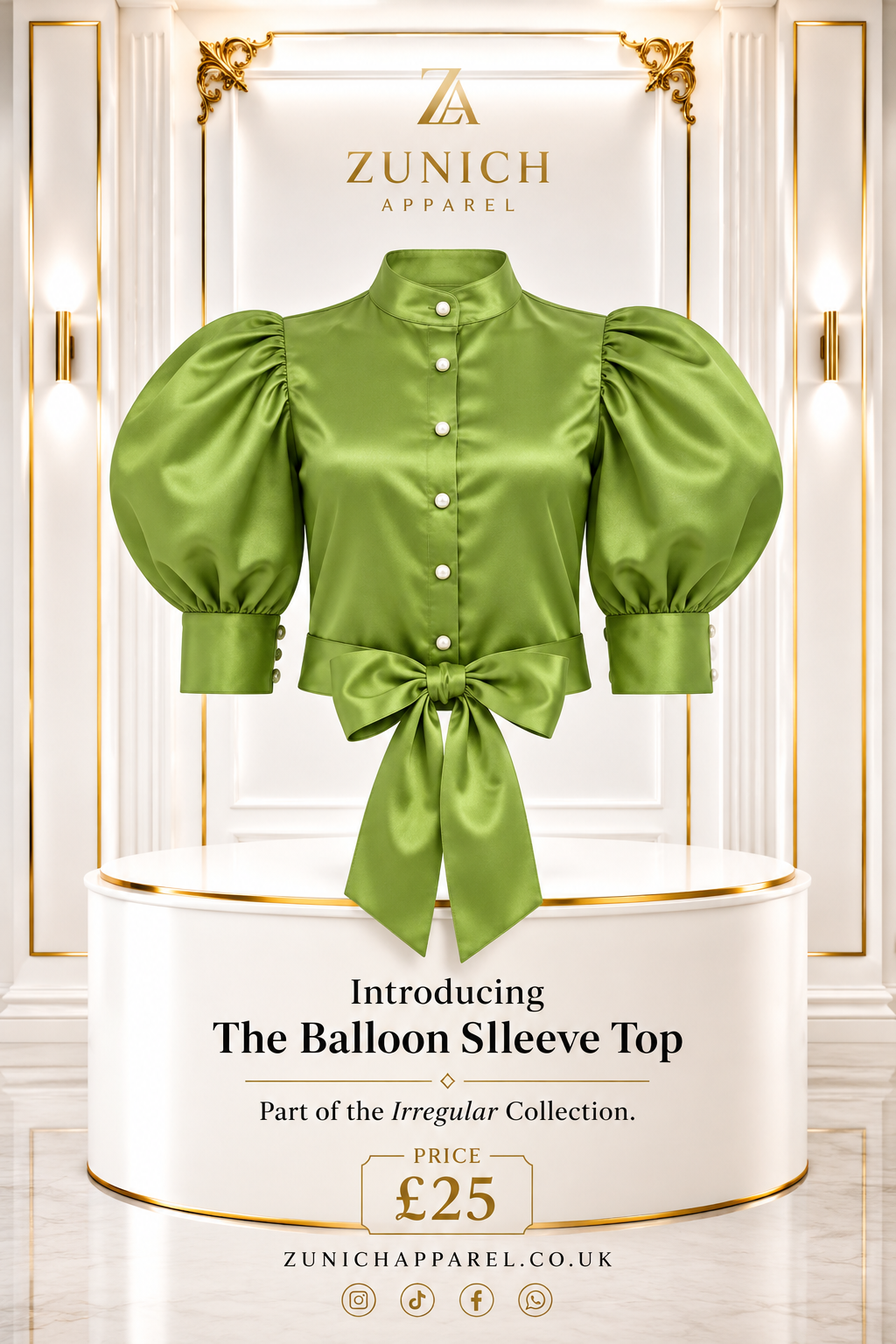 the balloon sleeve top lime the balloon sleeve top lime