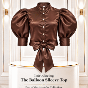 the balloon sleeve top coffee