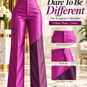 the high waist combo pants plum + onion