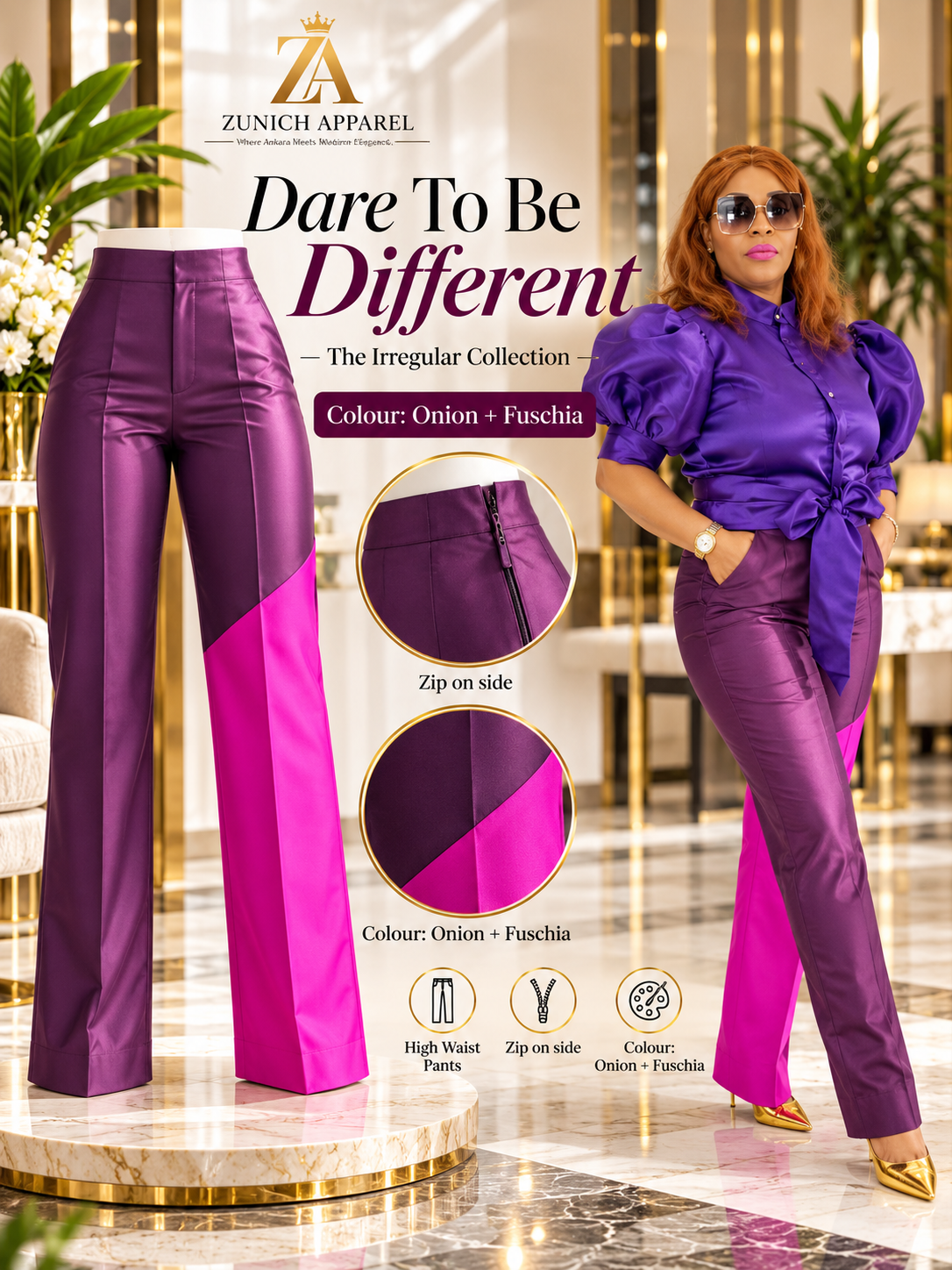 the high waist combo onion + fuschia the high waist combo onion + fuschia